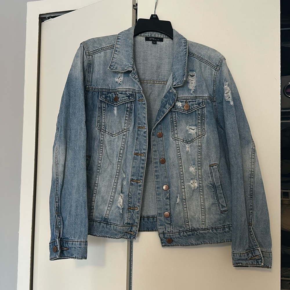 STS blue jean jacket. Size small. Gently worn